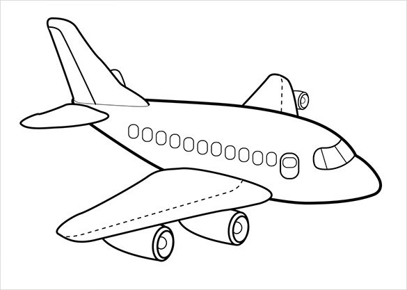 Dibujos para colorear e imprimir Aviones