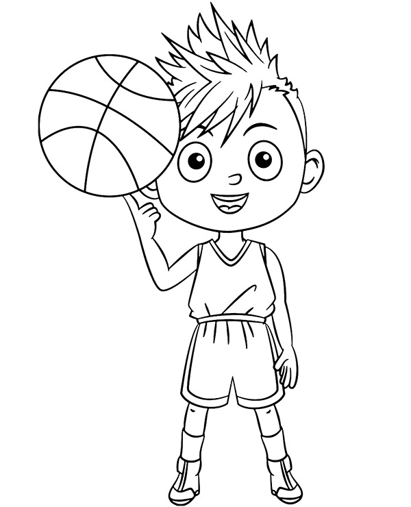 Dibujos para colorear e imprimir Baloncesto