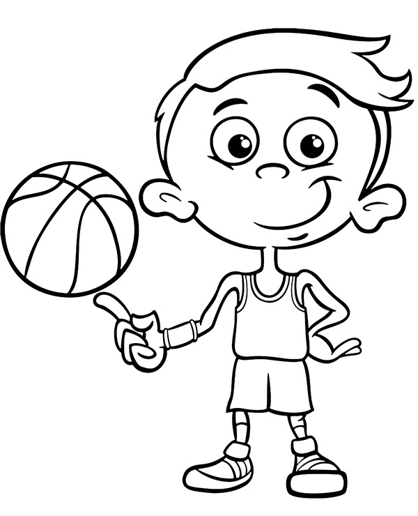 Dibujos para colorear e imprimir Baloncesto