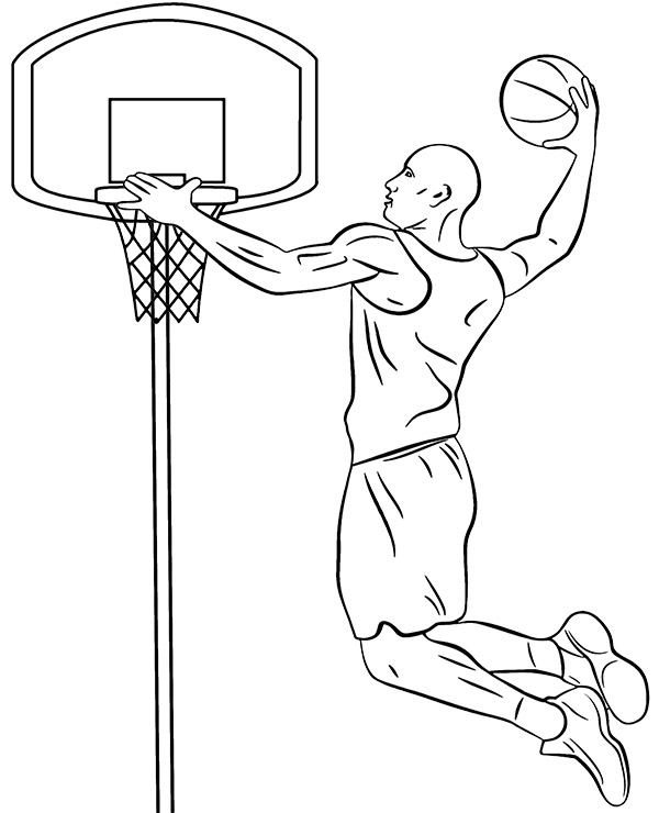 Dibujos para colorear e imprimir Baloncesto