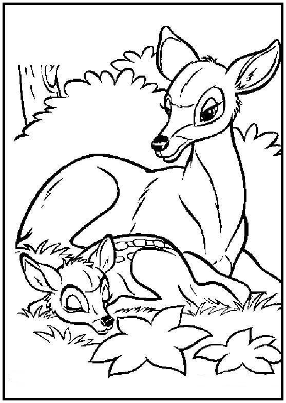 Dibujos para colorear e imprimir Bambi