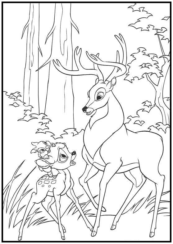 Dibujos para colorear e imprimir Bambi