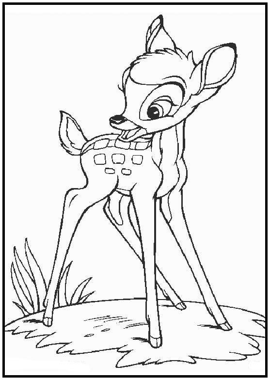 Dibujos para colorear e imprimir Bambi