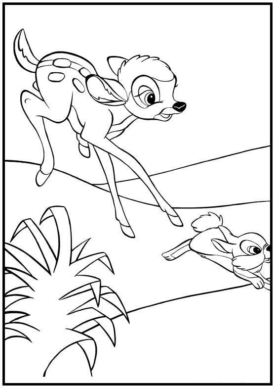 Dibujos para colorear e imprimir Bambi