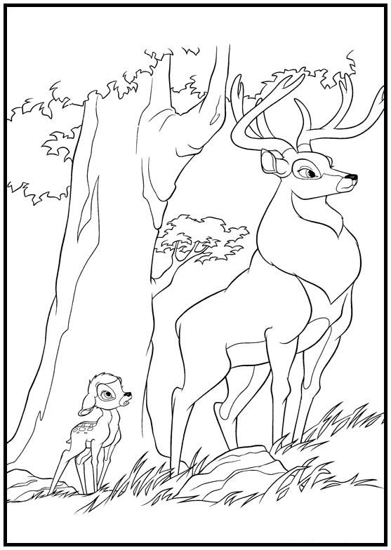 Dibujos para colorear e imprimir Bambi