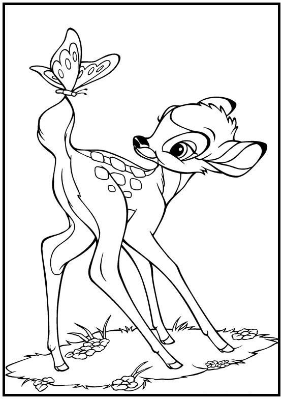 Dibujos para colorear e imprimir Bambi