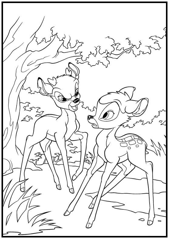 Dibujos para colorear e imprimir Bambi