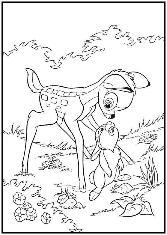 Dibujos para colorear e imprimir Bambi