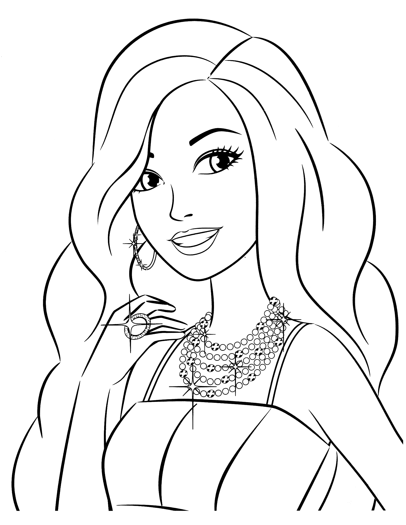 Dibujos para colorear e imprimir Barbie