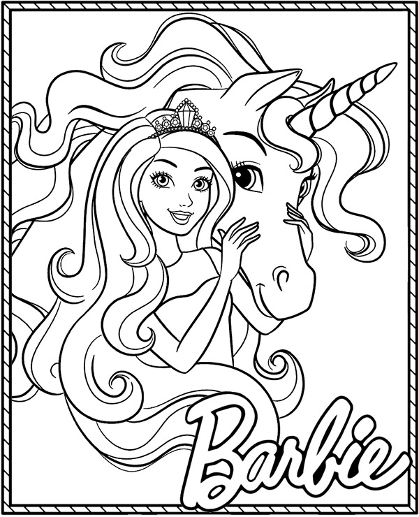 Dibujos para colorear e imprimir Barbie