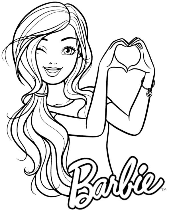 Dibujos para colorear e imprimir Barbie