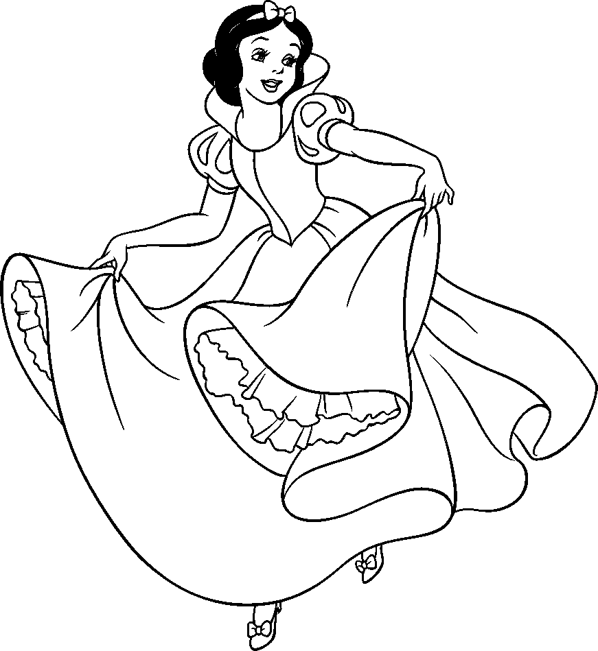 Dibujos para colorear e imprimir Blancanieves