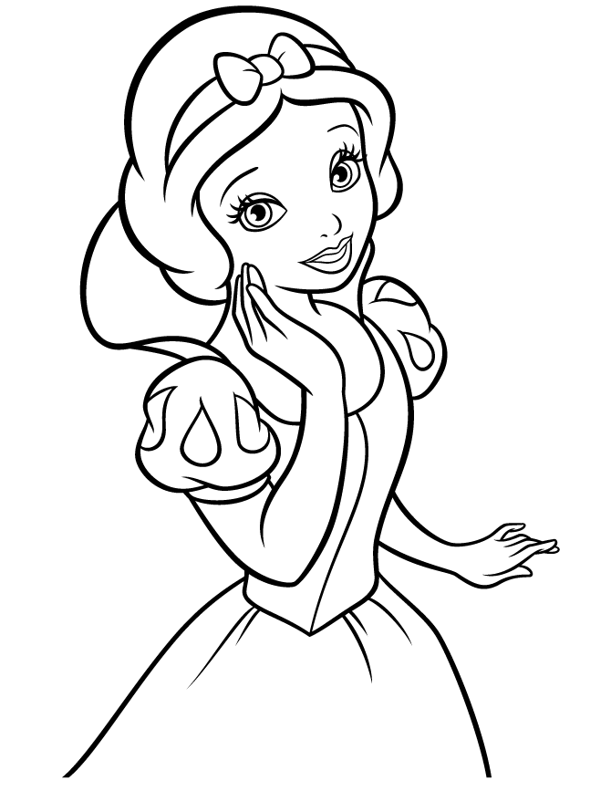 Dibujos para colorear e imprimir Blancanieves