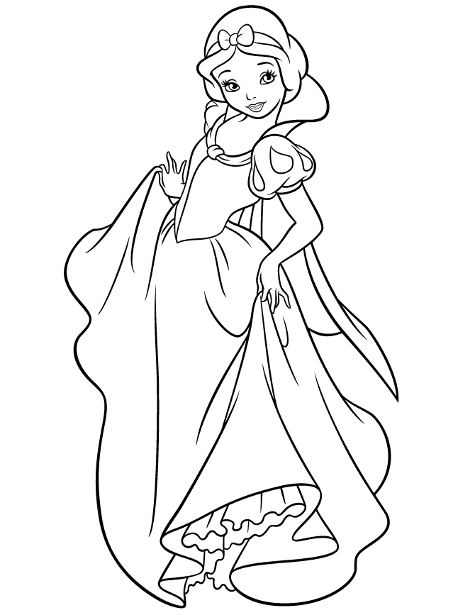 Dibujos para colorear e imprimir Blancanieves