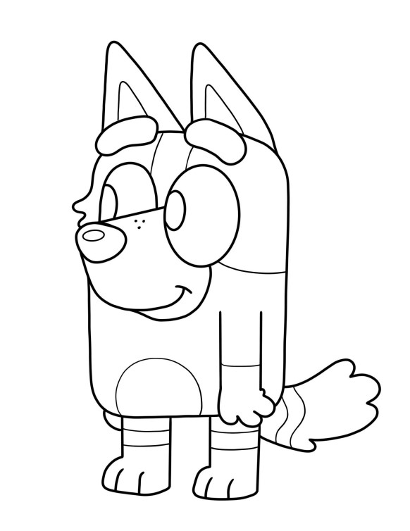 Dibujos para colorear e imprimir Bluey