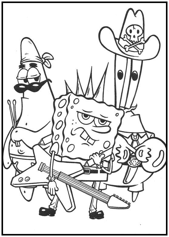 Dibujos para colorear e imprimir Bob Esponja