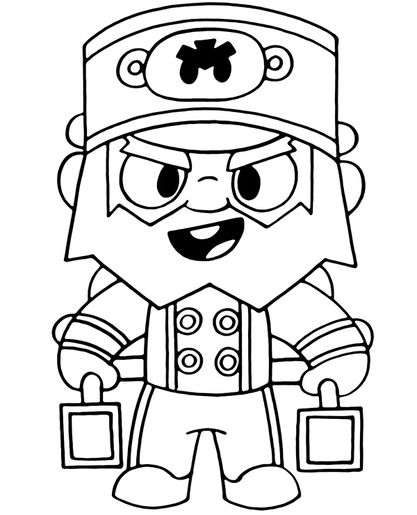 Dibujos para colorear e imprimir Brawl Stars