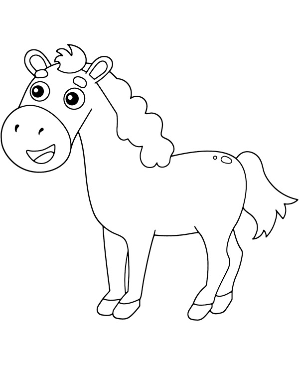 Dibujos para colorear e imprimir Caballos