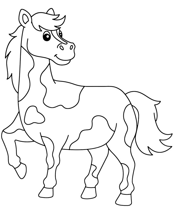 Dibujos para colorear e imprimir Caballos