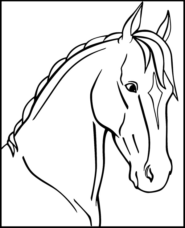 Dibujos para colorear e imprimir Caballos