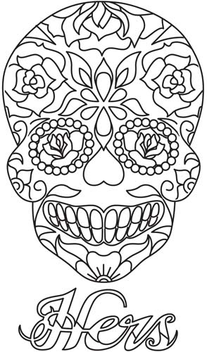 Dibujos para colorear e imprimir Calaveras Mexicanas