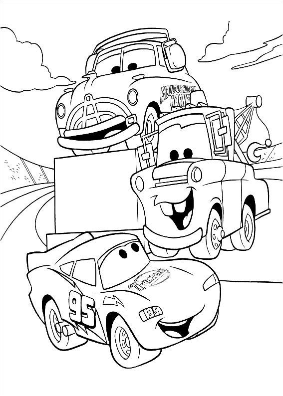 Dibujos para colorear e imprimir Cars