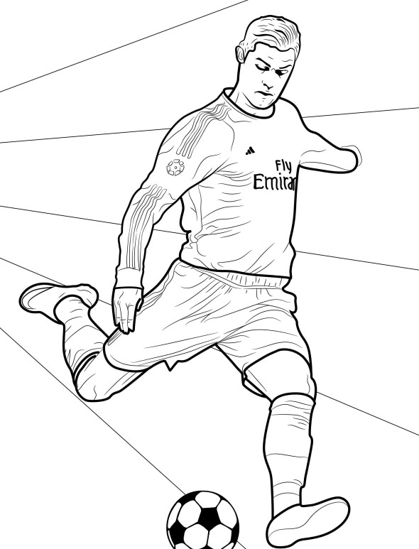 Dibujos para colorear e imprimir Cristiano Ronaldo