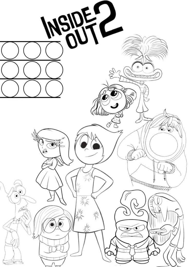 Dibujos para colorear e imprimir Del Revés Inside Out