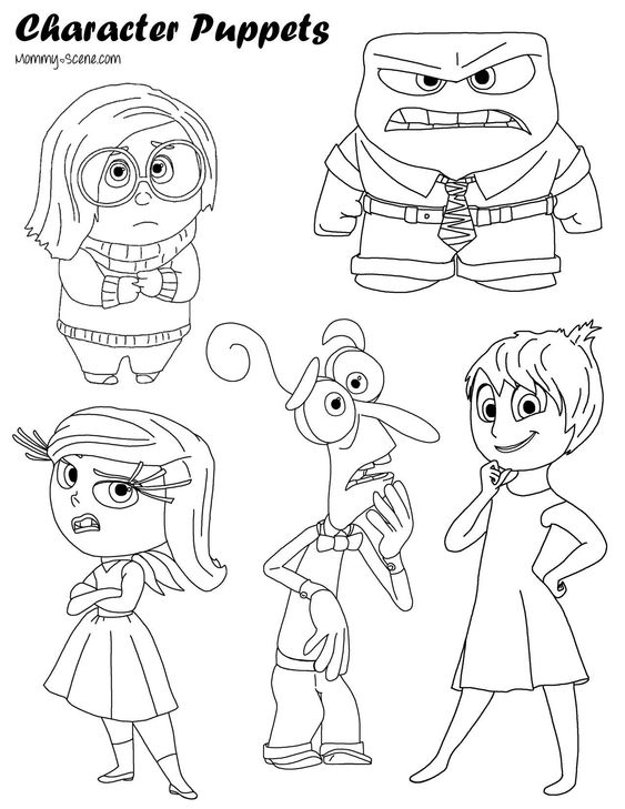 Dibujos para colorear e imprimir Del Revés Inside Out