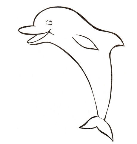 Dibujos para colorear e imprimir Delfines