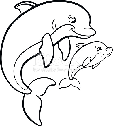 Dibujos para colorear e imprimir Delfines