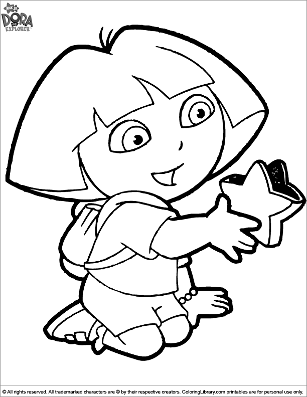 Dibujos para colorear e imprimir Dora