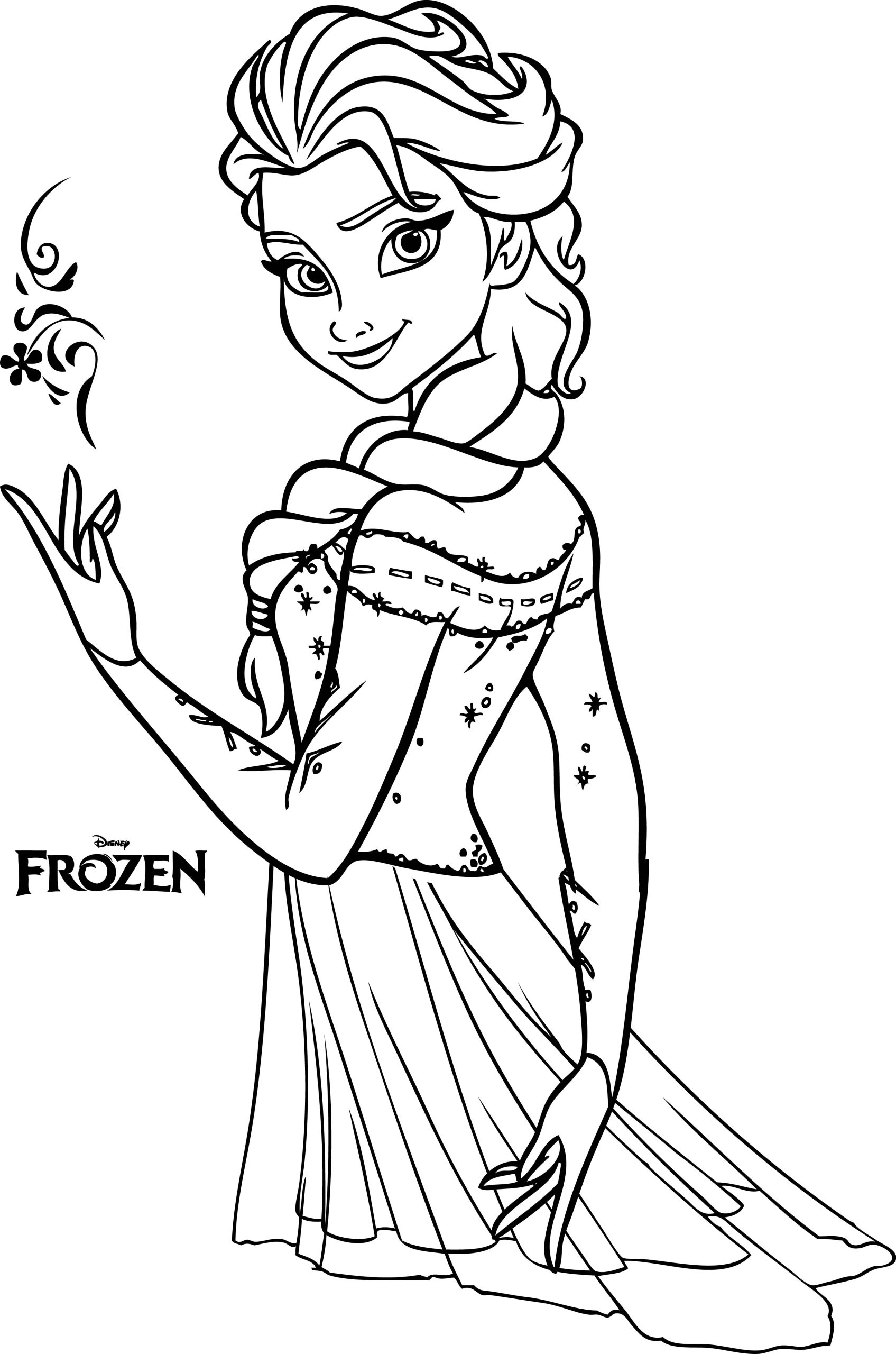 Dibujos para colorear e imprimir Elsa