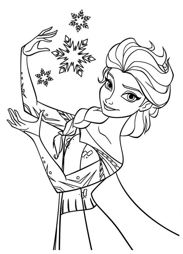 Dibujos para colorear e imprimir Elsa