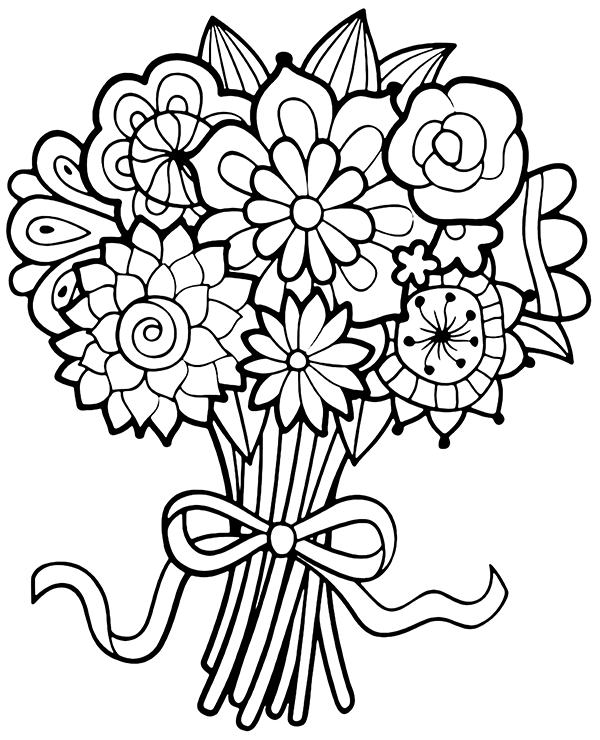 Dibujos para colorear e imprimir Flores