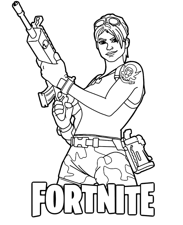 Dibujos para colorear e imprimir Fortnite