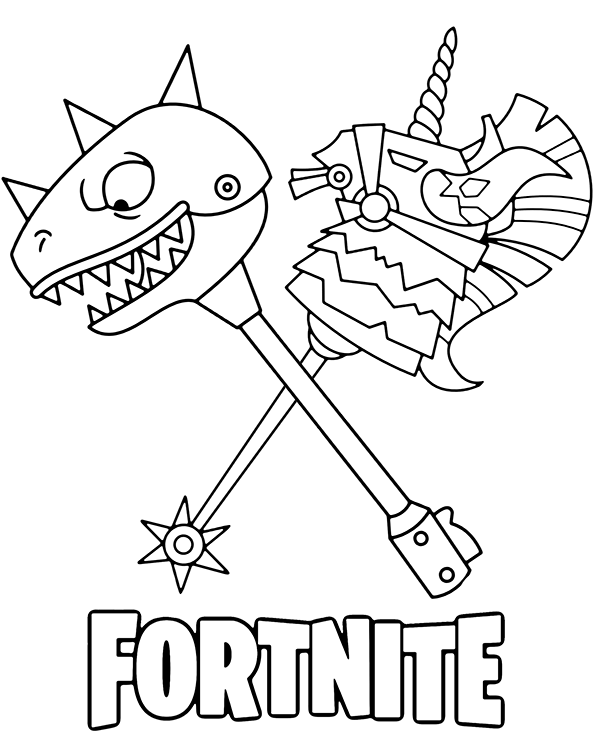 Dibujos para colorear e imprimir Fortnite