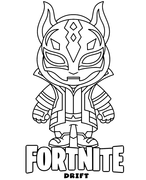 Dibujos para colorear e imprimir Fortnite