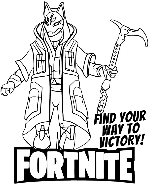 Dibujos para colorear e imprimir Fortnite