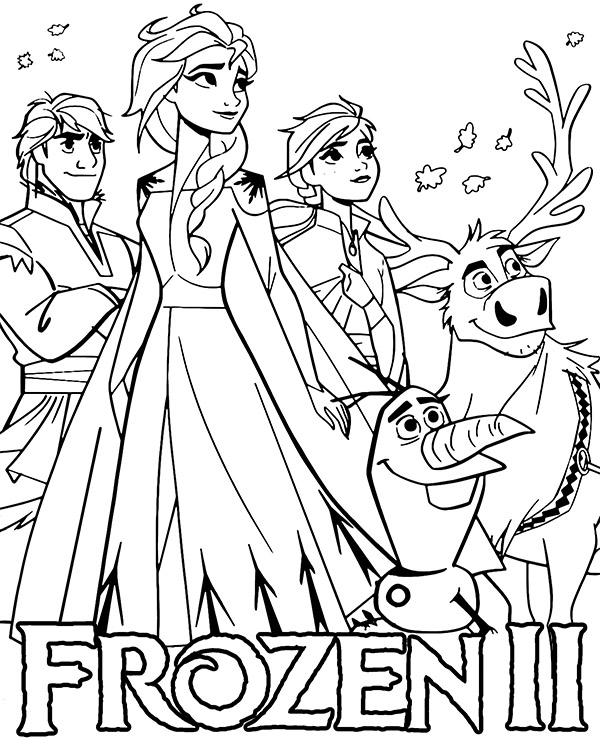 Dibujos para colorear e imprimir Frozen