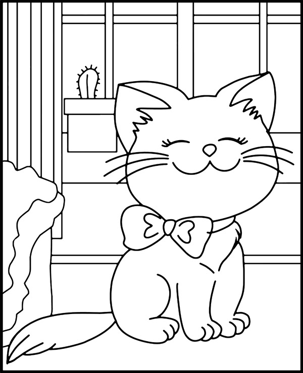 Dibujos para colorear e imprimir Gatos