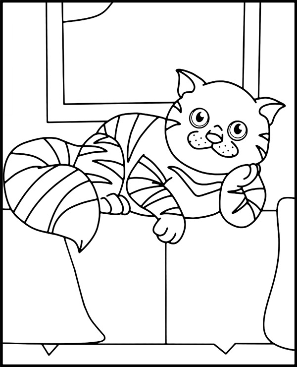 Dibujos para colorear e imprimir Gatos