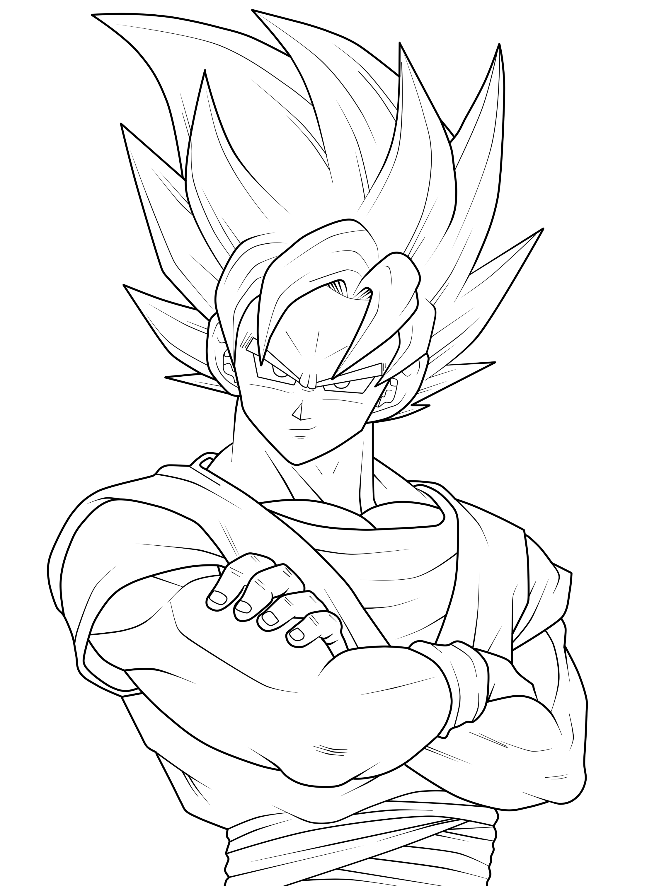 Dibujos para colorear e imprimir Goku