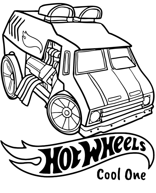 Dibujos para colorear e imprimir Hot Wheels