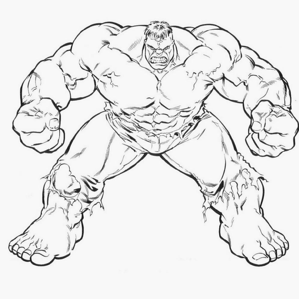 Dibujos para colorear e imprimir Hulk