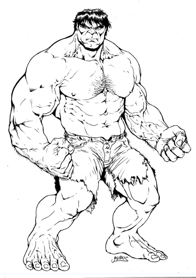 Dibujos para colorear e imprimir Hulk