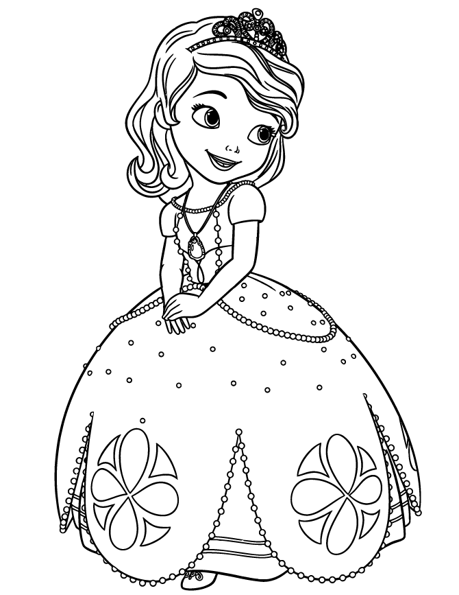 Dibujos para colorear e imprimir La Princesa Sofia