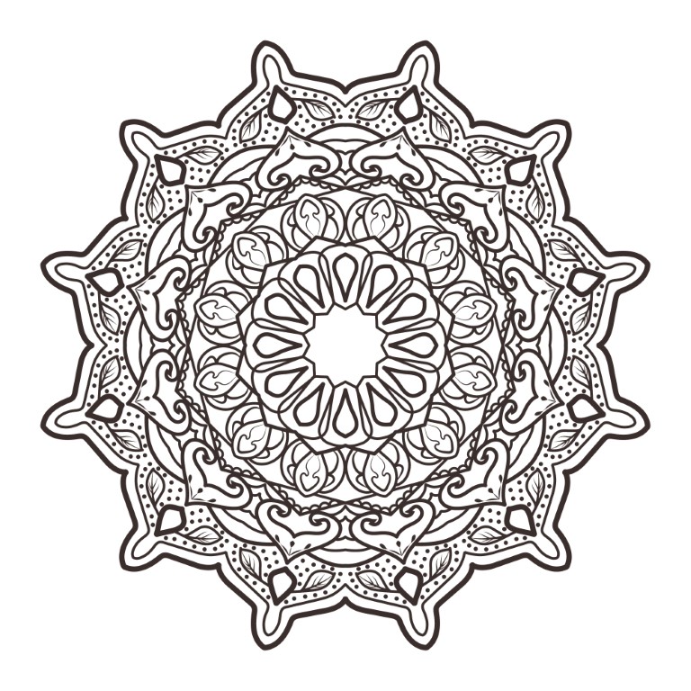 Dibujos para colorear e imprimir Mandalas