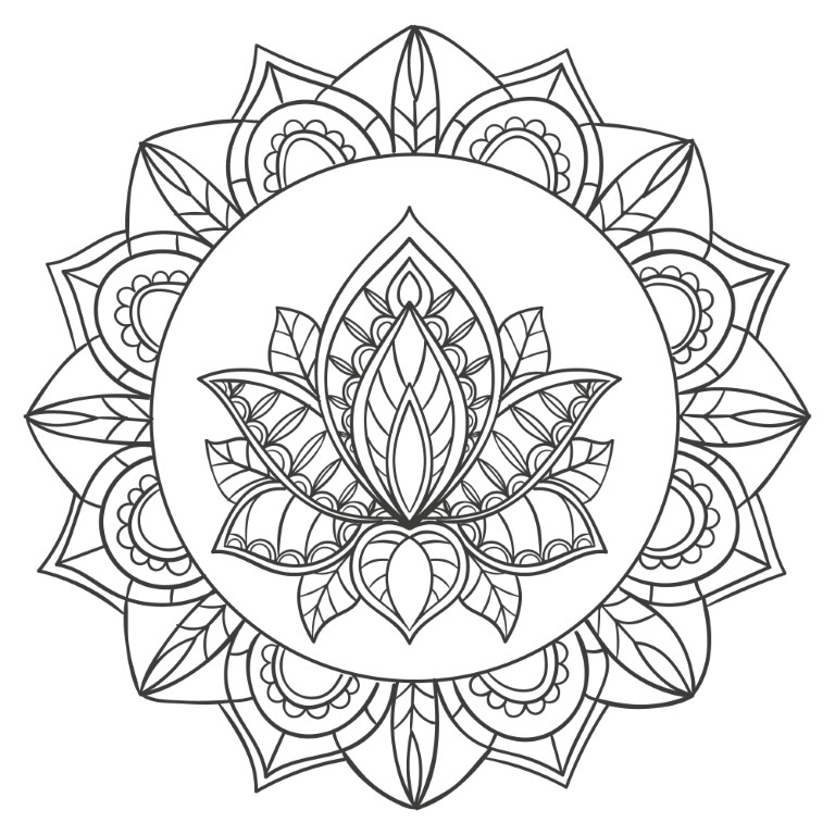 Dibujos para colorear e imprimir Mandalas