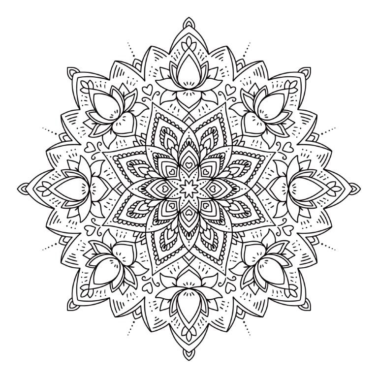 Dibujos para colorear e imprimir Mandalas